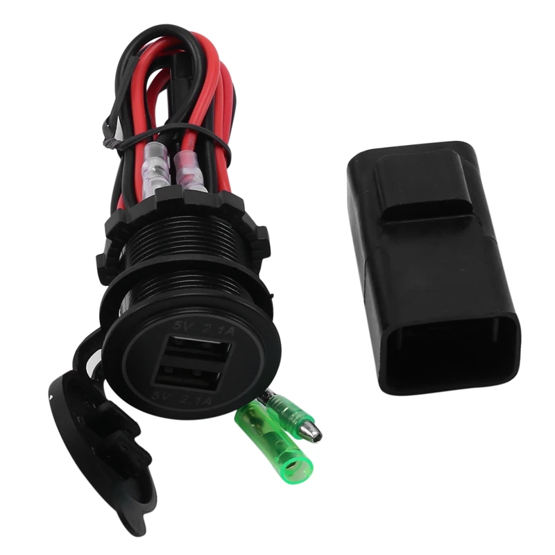 Motorcycle Dual USB Charger with Relay for Kawasaki Versys 650 1000 X300 X650 Ninja400 Ninja650
Motorcycle Dual USB Charger with Relay for Kawasaki Versys 650 1000 X300 X650 Ninja400 Ninja650