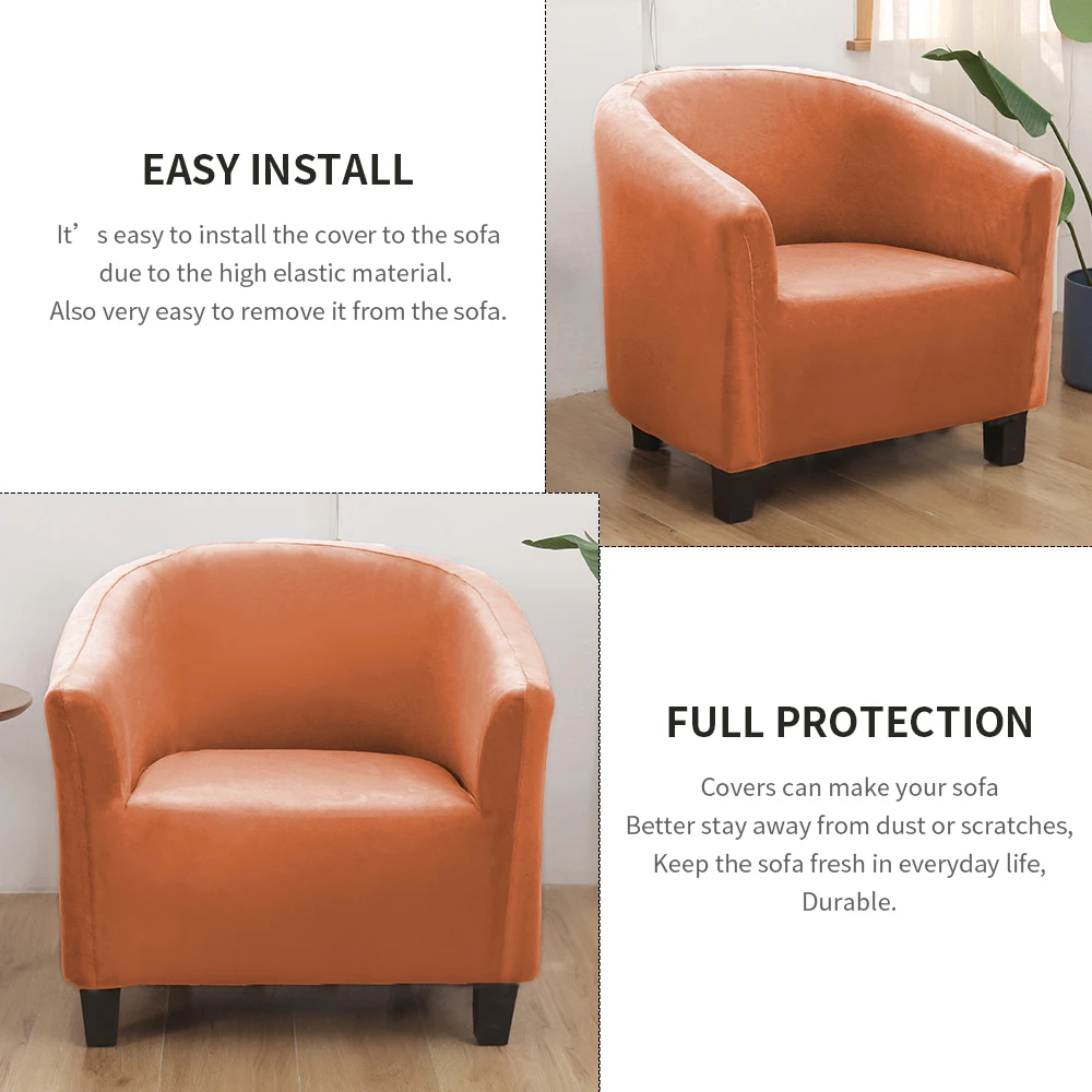 Velvet Fleece Coffee Tub Cover Armchair Sofa Cover Washable Furniture Protector Winter Warm Elastic Single Seat Chair Slipcover
Velvet Fleece Coffee Tub Cover Armchair Sofa Cover Washable Furniture Protector Winter Warm Elastic Single Seat Chair Slipcover