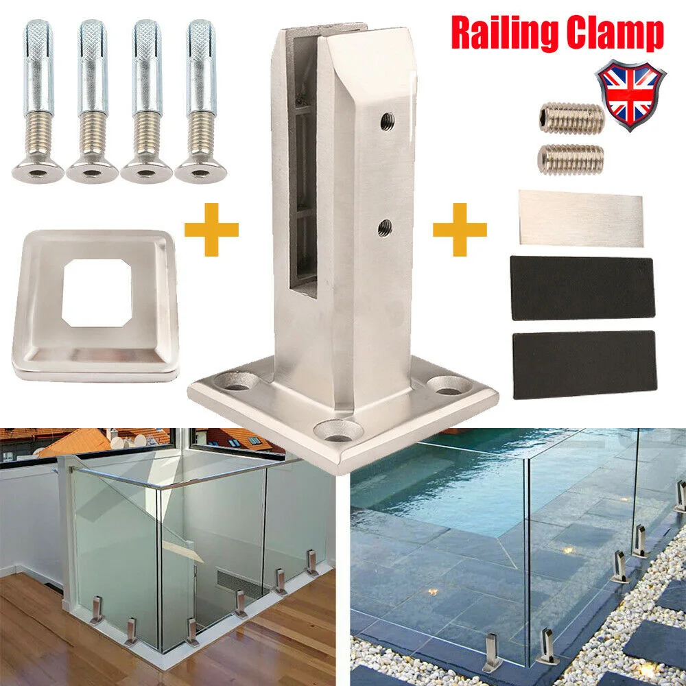 Glass Inox Railing Handrail Stand Glass Clamp Stainless Steel Durable Handrail Clamp Stand Balustrade Swimming Pool Accessories
Glass Inox Railing Handrail Stand Glass Clamp Stainless Steel Durable Handrail Clamp Stand Balustrade Swimming Pool Accessories
