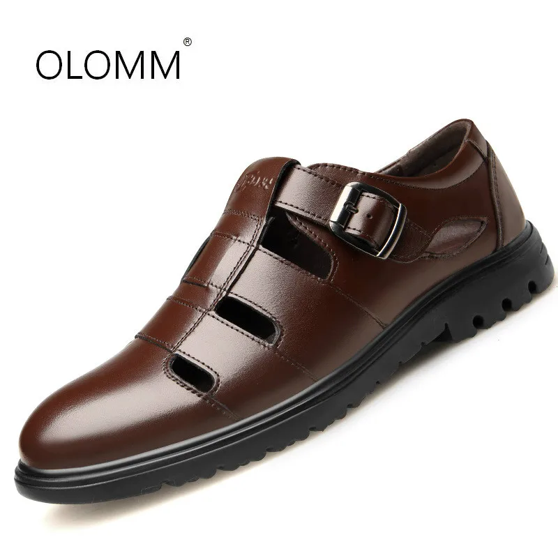 Mens Sandals Summer Casual Hollow Breathable Middle-aged Shoes Sandals Loafers Zapatos De Hombre Classic
Mens Sandals Summer Casual Hollow Breathable Middle-aged Shoes Sandals Loafers Zapatos De Hombre Classic