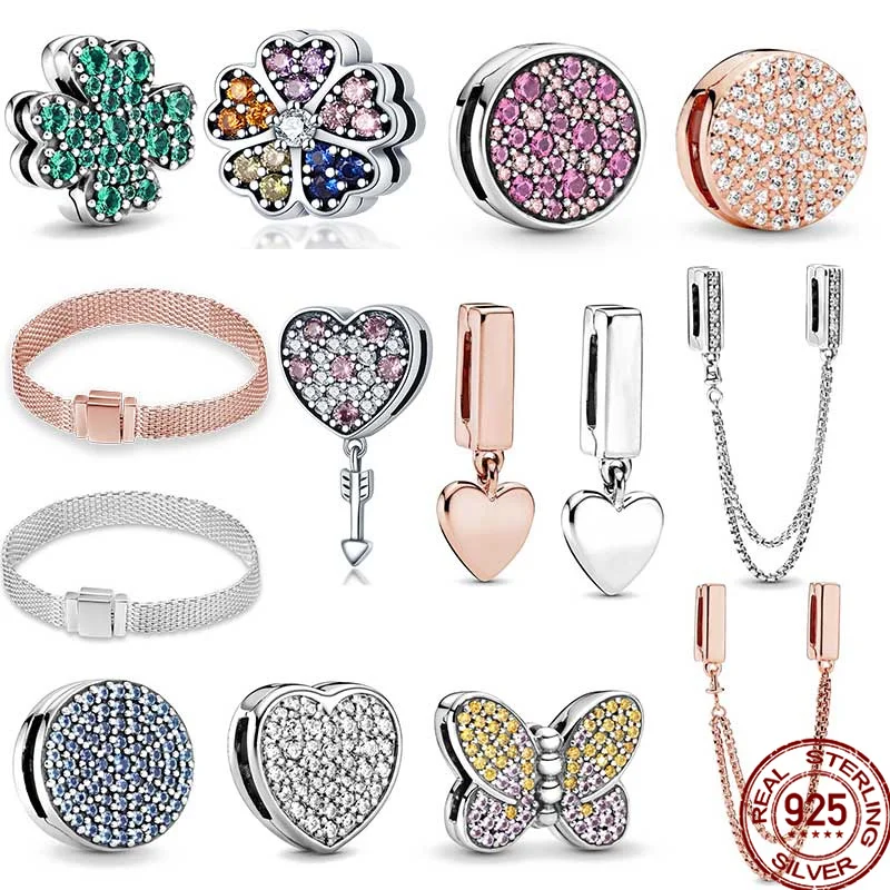 100% 925 Sterling Silver Timeless Sparkling Clip Charms Fit Original pandora Bracelet&BangleMaking Fashion DIY Jewelry For Women 
100% 925 Sterling Silver Timeless Sparkling Clip Charms Fit Original pandora Bracelet&BangleMaking Fashion DIY Jewelry For Women