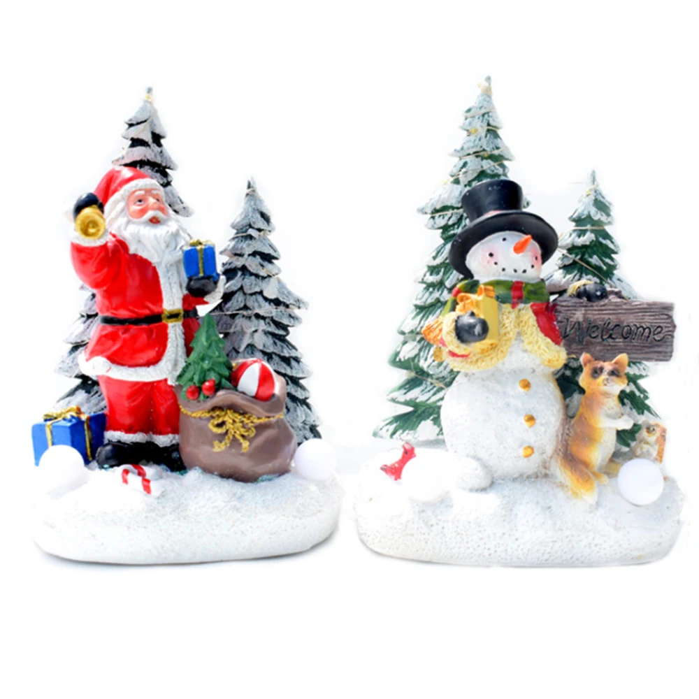 Christmas Glowing Music Ornaments Resin Santa Claus/Snowman/Deer Christmas Decorations Resin Desktop Ornament
Christmas Glowing Music Ornaments Resin Santa Claus/Snowman/Deer Christmas Decorations Resin Desktop Ornament
