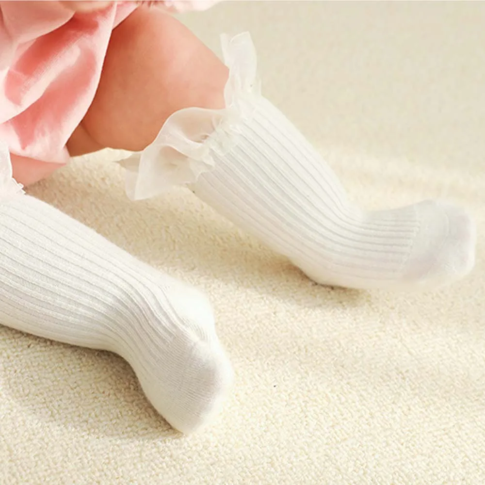 New Spring Summer Korean Flower Lace Knee High Sock for Baby Girls Non-slip Princess Cotton Toddler Ruffle Baby Floor Socks
New Spring Summer Korean Flower Lace Knee High Sock for Baby Girls Non-slip Princess Cotton Toddler Ruffle Baby Floor Socks