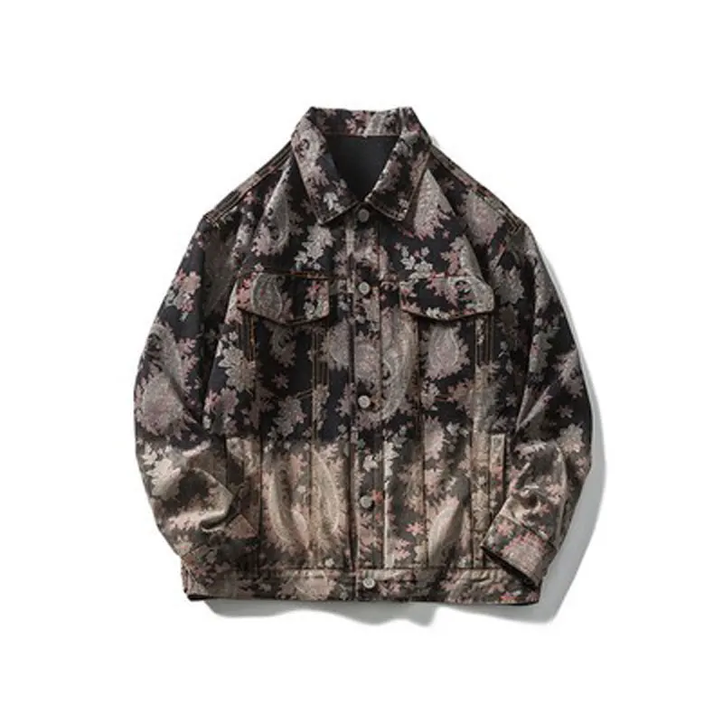 Autumn And Winter Fashion Trend New Men's Cashew Flower Print Chinese Style Casual Handsome All-match High Street Denim Jacket
Autumn And Winter Fashion Trend New Men's Cashew Flower Print Chinese Style Casual Handsome All-match High Street Denim Jacket