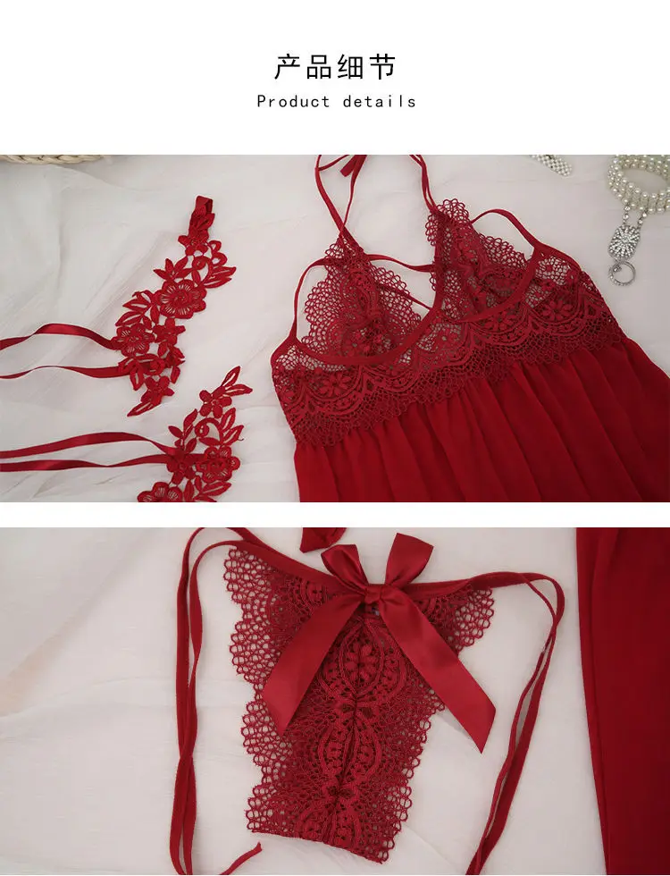Sexy Sleepwear See Through Sukienka Vestidos Verano Femme Robe Nuisette Sexy Lace Nightdress Nightgown Women Babydoll Dress
Sexy Sleepwear See Through Sukienka Vestidos Verano Femme Robe Nuisette Sexy Lace Nightdress Nightgown Women Babydoll Dress