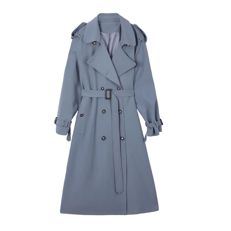 Women Trench Coat Lady Duster Coat Spring Autumn Outerwear Female Clothes Fashion New Blue Green Purple Long Double-Breasted
Women Trench Coat Lady Duster Coat Spring Autumn Outerwear Female Clothes Fashion New Blue Green Purple Long Double-Breasted