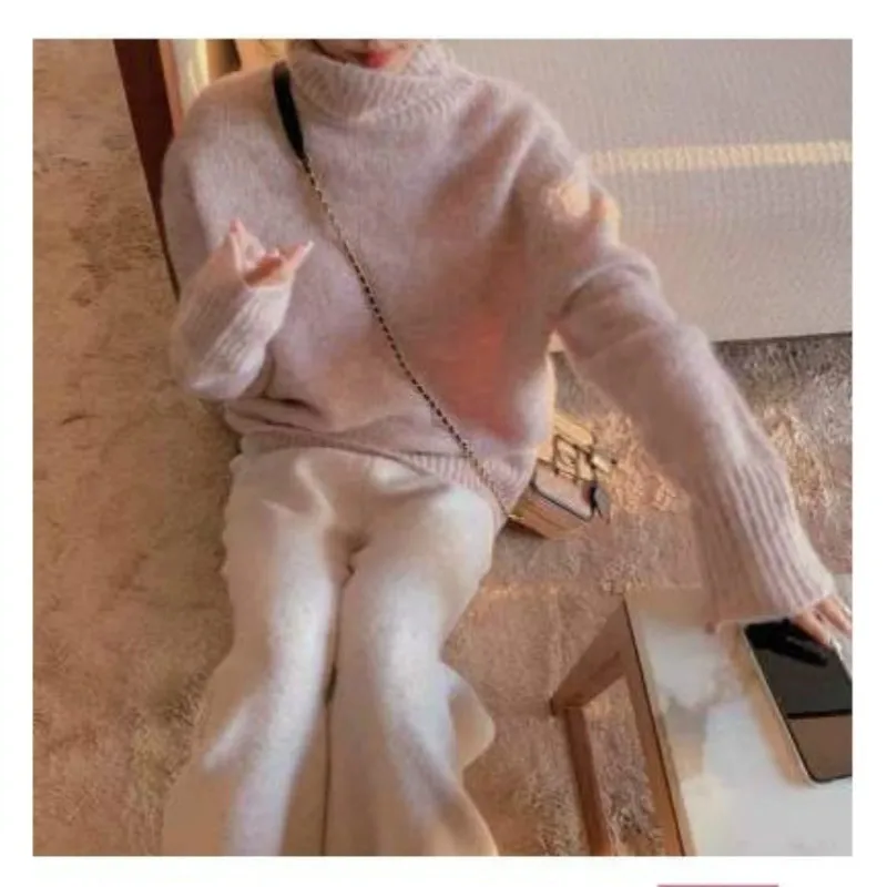 2020 Autumn and Winter New Fashion Mohair Turtleneck Sweater Women Loose White French Lazy Style Pullover Knit Top Women
2020 Autumn and Winter New Fashion Mohair Turtleneck Sweater Women Loose White French Lazy Style Pullover Knit Top Women