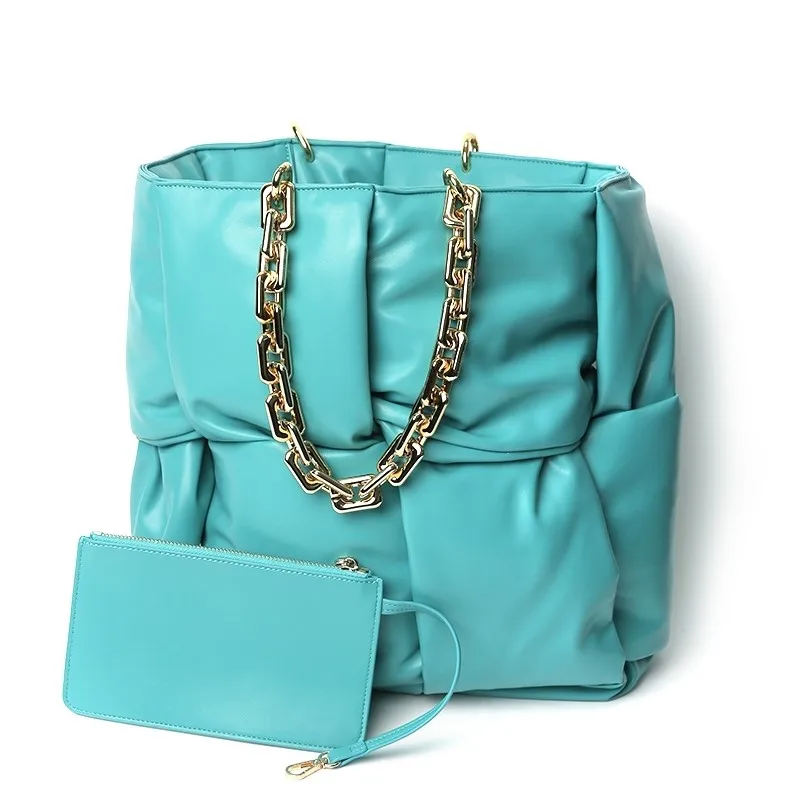 2020 Winter Personalidad Handbag Thick Chain Shoulder Bag Large Capacity Simple Wild Female Underarm Bag Bolsa de hombro
2020 Winter Personalidad Handbag Thick Chain Shoulder Bag Large Capacity Simple Wild Female Underarm Bag Bolsa de hombro