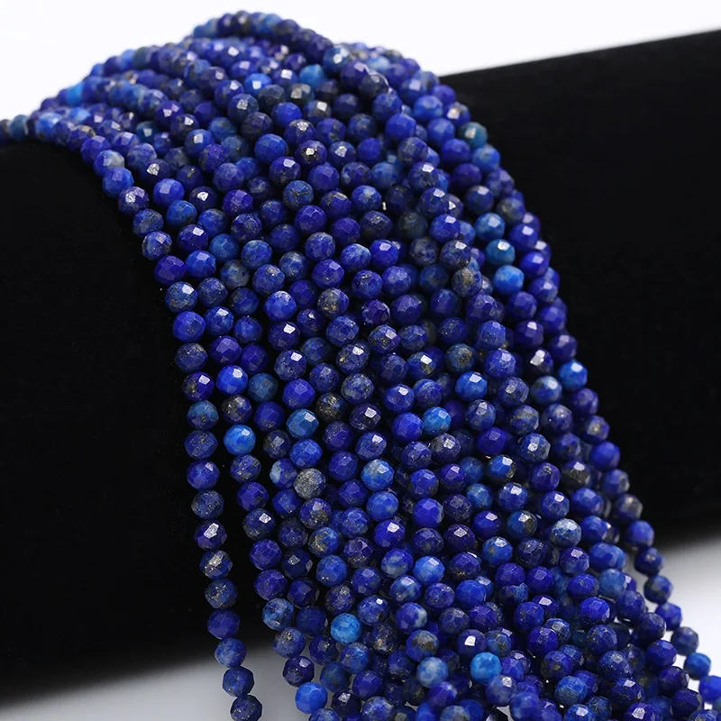 Faceted Genuine Natural Gemstone Stone 3mm Cutting Loose Strand Beads for Jewelry Making
Faceted Genuine Natural Gemstone Stone 3mm Cutting Loose Strand Beads for Jewelry Making