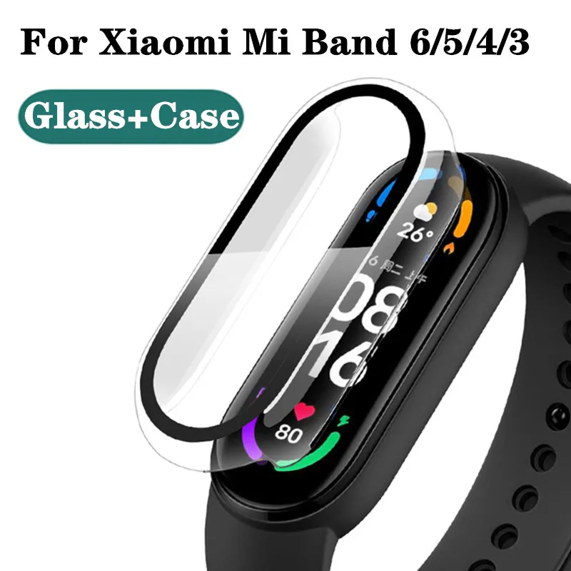 Чехол для ПК + стекло для Xiaomi Mi Band 6, чехол, полное покрытие, Защита экрана для Xiaomi Mi Band 7 5 4 3 Mi6 band7, защитный чехол
Чехол для ПК + стекло для Xiaomi Mi Band 6, чехол, полное покрытие, Защита экрана для Xiaomi Mi Band 7 5 4 3 Mi6 band7, защитный чехол