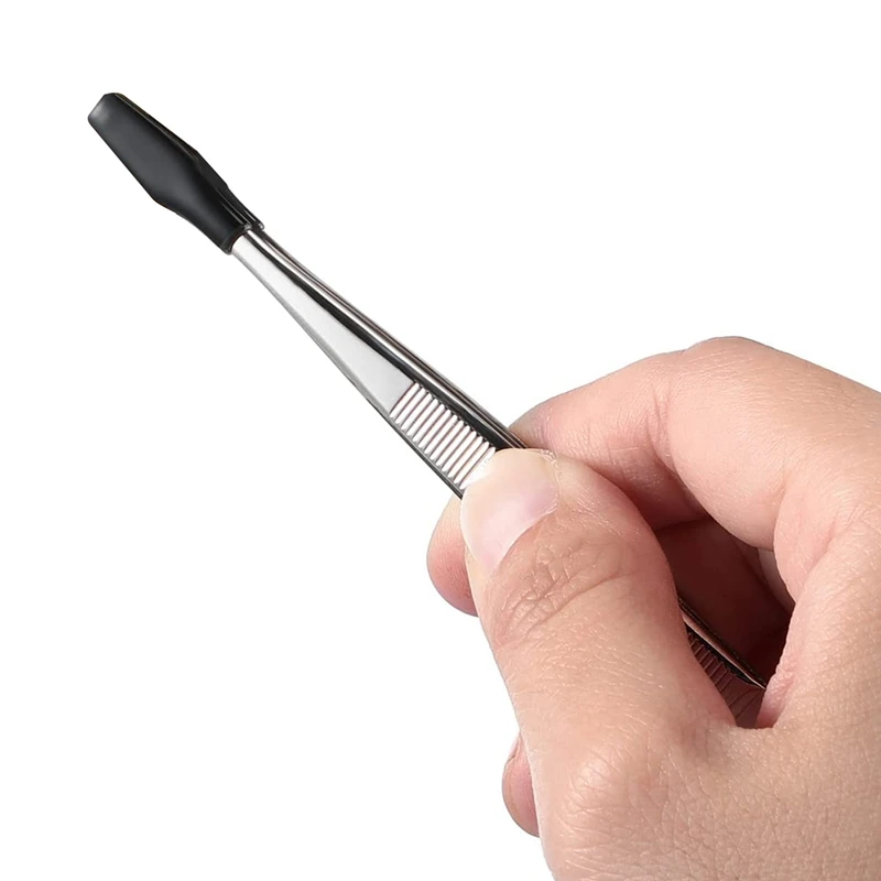 3Pcs Stainless Steel Tweezers Flat Tips Tweezers Coated Tweezers Marring Tweezers for Jewelry Craft Work-Black
3Pcs Stainless Steel Tweezers Flat Tips Tweezers Coated Tweezers Marring Tweezers for Jewelry Craft Work-Black
