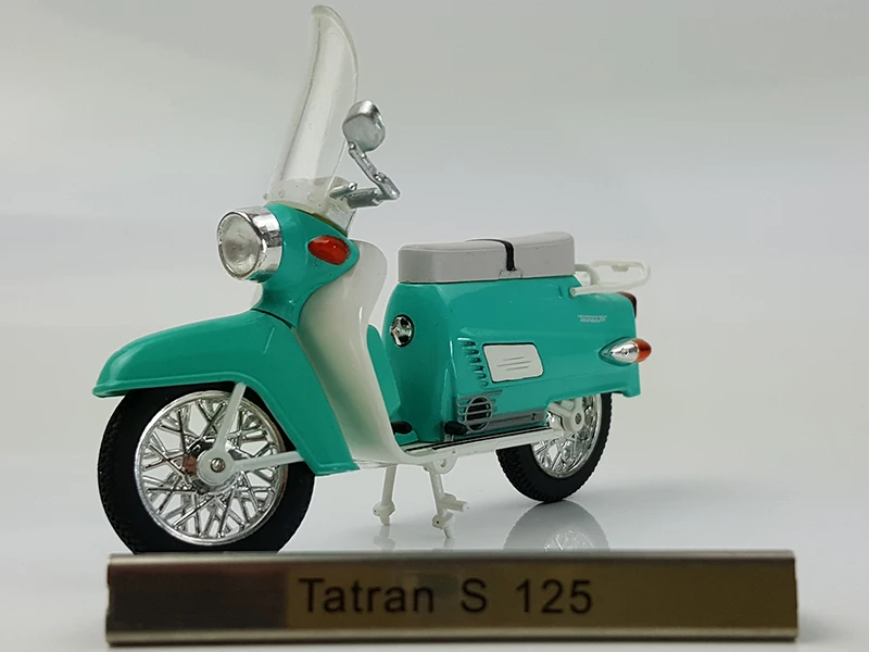 Мотоцикл A tlas 1:24 tatran S 125 игрушечный автомобиль из сплава для детей детские игрушки