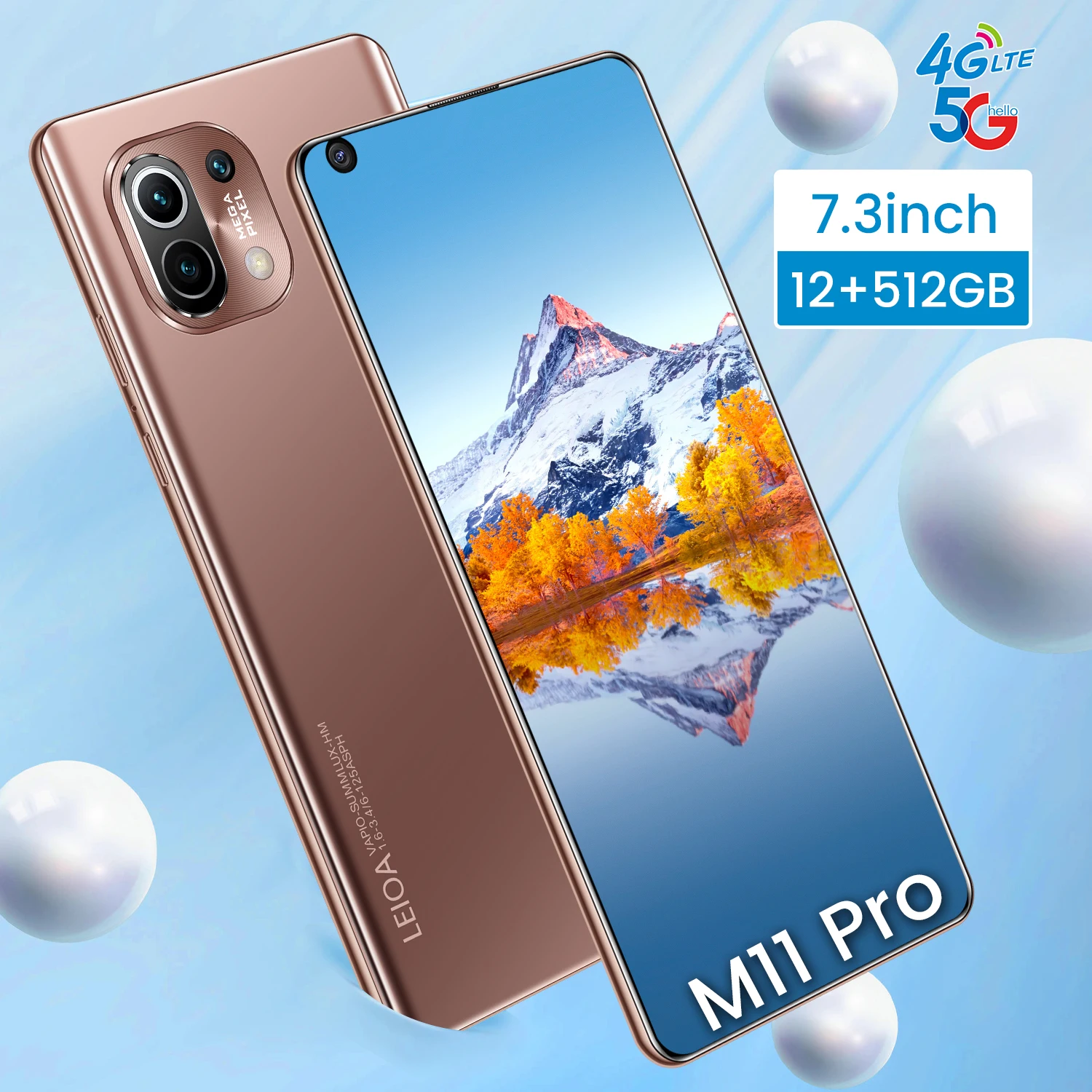 2021 Newest Galxy M11 Pro 7.3 Inch HD Smartphone 10 Core 6800Mah 12 512GB 16MP+32MP Fual Screen Dual SIM 5G Android Mobile Phone
2021 Newest Galxy M11 Pro 7.3 Inch HD Smartphone 10 Core 6800Mah 12 512GB 16MP+32MP Fual Screen Dual SIM 5G Android Mobile Phone