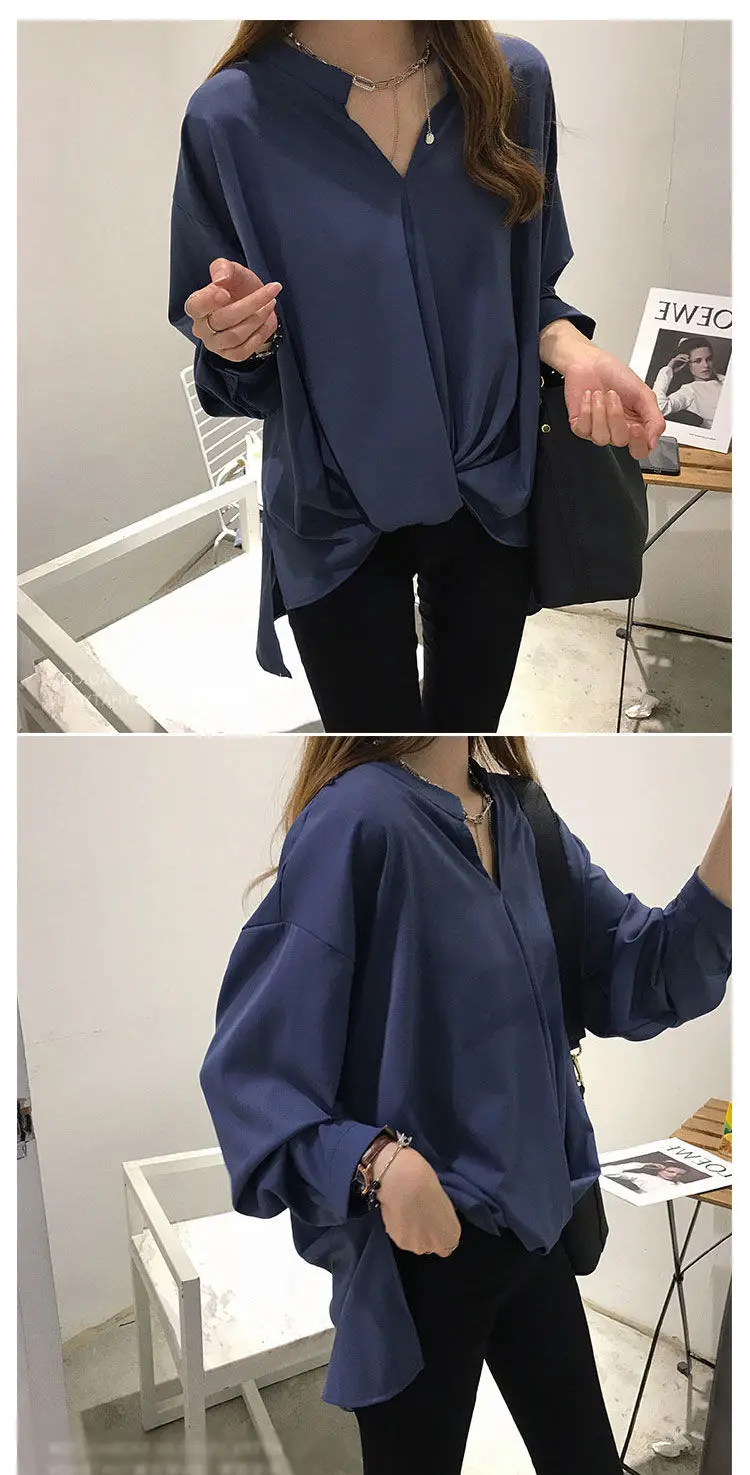 2020 New Fashion Women Irregular V-neck Spring Autumn Casual Loose Tee Shirts Elegant Long Sleeve Shirt Plus Size W298
2020 New Fashion Women Irregular V-neck Spring Autumn Casual Loose Tee Shirts Elegant Long Sleeve Shirt Plus Size W298
