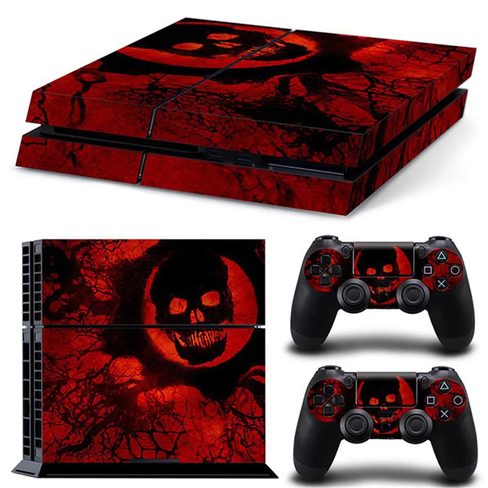 Стикеры для консоли Playstation 4 PS4 и контроллера виниловые наклейки накладки на чехол