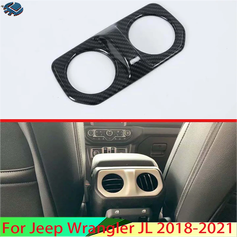 For Jeep Wrangler JL 2018 2019 2020 2021 Car Accessories Carbon Fiber Style Plated Armrest Box Rear Air Vent Frame Trim Cover 
For Jeep Wrangler JL 2018 2019 2020 2021 Car Accessories Carbon Fiber Style Plated Armrest Box Rear Air Vent Frame Trim Cover