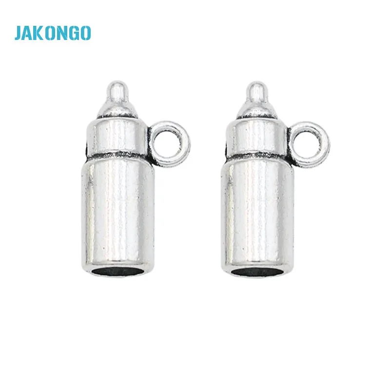 10Pcs Antique Silver Plated Bottle Cups Charms Pendants for Jewelry Making Bracelet DIY Handmade Craft 15x7mm
10Pcs Antique Silver Plated Bottle Cups Charms Pendants for Jewelry Making Bracelet DIY Handmade Craft 15x7mm