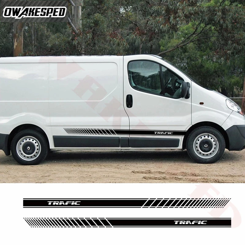 Автомобильная Спортивная линия наклейка для Renault Trafic автомобильные боковые