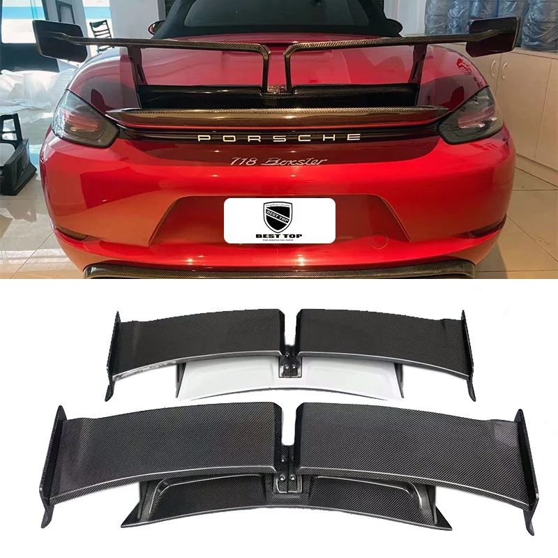 

Carbon Fiber Tail Is Suitable For Porsche 718Cayman Boxster982 GT Iarge Tail Small Tail Car Parts Modification