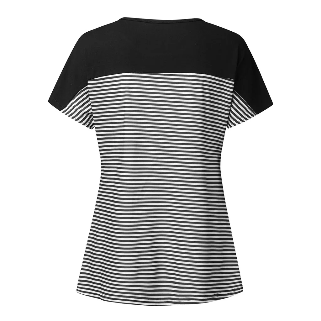 LONSANT Pregnancy Clothes Tops Short Sleeve Stripe Prints Layered Breastfeeding T-shirt Maternity Clothes
LONSANT Pregnancy Clothes Tops Short Sleeve Stripe Prints Layered Breastfeeding T-shirt Maternity Clothes