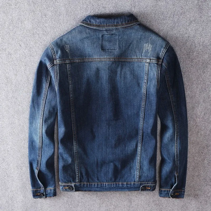Autumn Winter Men Denim Coat Warm Thick Casual Dark Blue Washed Slim Jacket Single Breasted Fashion Cowboy Jacket Plus Size 5XL
Autumn Winter Men Denim Coat Warm Thick Casual Dark Blue Washed Slim Jacket Single Breasted Fashion Cowboy Jacket Plus Size 5XL