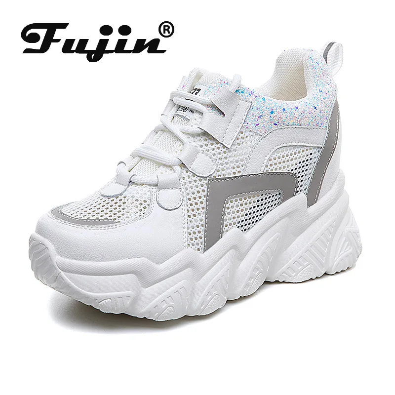 Женские кроссовки из натуральной кожи Fujin, летние дышащие кроссовки на платформе 8 см
Женские кроссовки из натуральной кожи Fujin, летние дышащие кроссовки на платформе 8 см