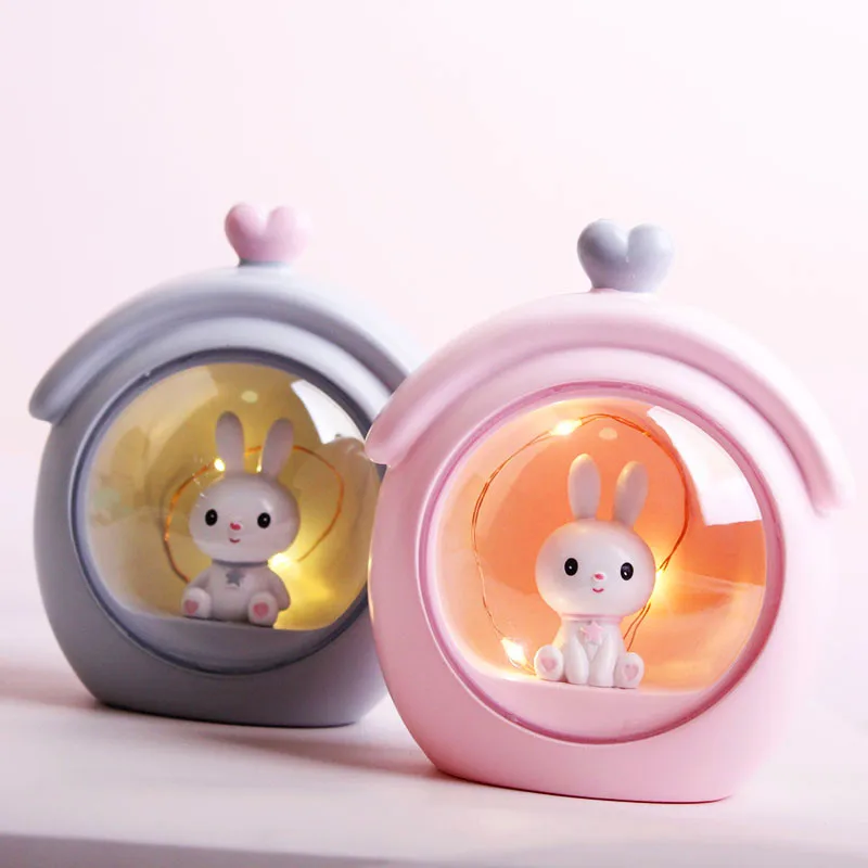 Little rabbit star light pink lovely girl heart bedroom Nightlight ornaments A201
Little rabbit star light pink lovely girl heart bedroom Nightlight ornaments A201