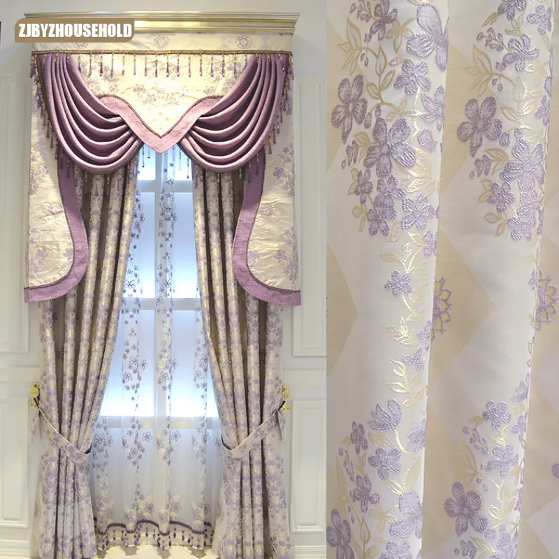 Modern Warm Purple Curtain Finished European Style Curtains for Living Room Bedroom Custom Girls Shading Curtains Valance
Modern Warm Purple Curtain Finished European Style Curtains for Living Room Bedroom Custom Girls Shading Curtains Valance
