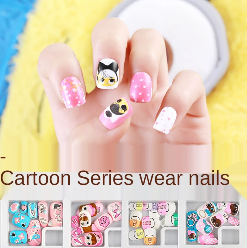 24pc/box 20201 New Children/adult Cartoon Candy Fake Nails Full Coverage Self-adhesive Nail Polish Cute Girl Manicure Decoration
24pc/box 20201 New Children/adult Cartoon Candy Fake Nails Full Coverage Self-adhesive Nail Polish Cute Girl Manicure Decoration