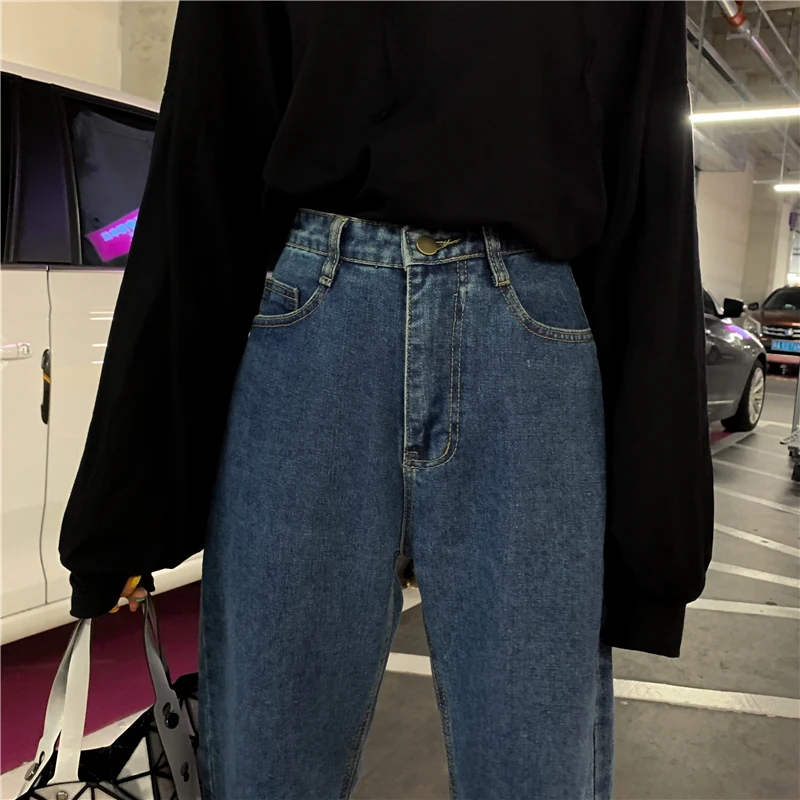 2019 Fall plus Size Fat Girl Cropped Jeans Women's Korean Style High Waist Drooping Loose Straight Wide Leg Daddy Trousers
2019 Fall plus Size Fat Girl Cropped Jeans Women's Korean Style High Waist Drooping Loose Straight Wide Leg Daddy Trousers
