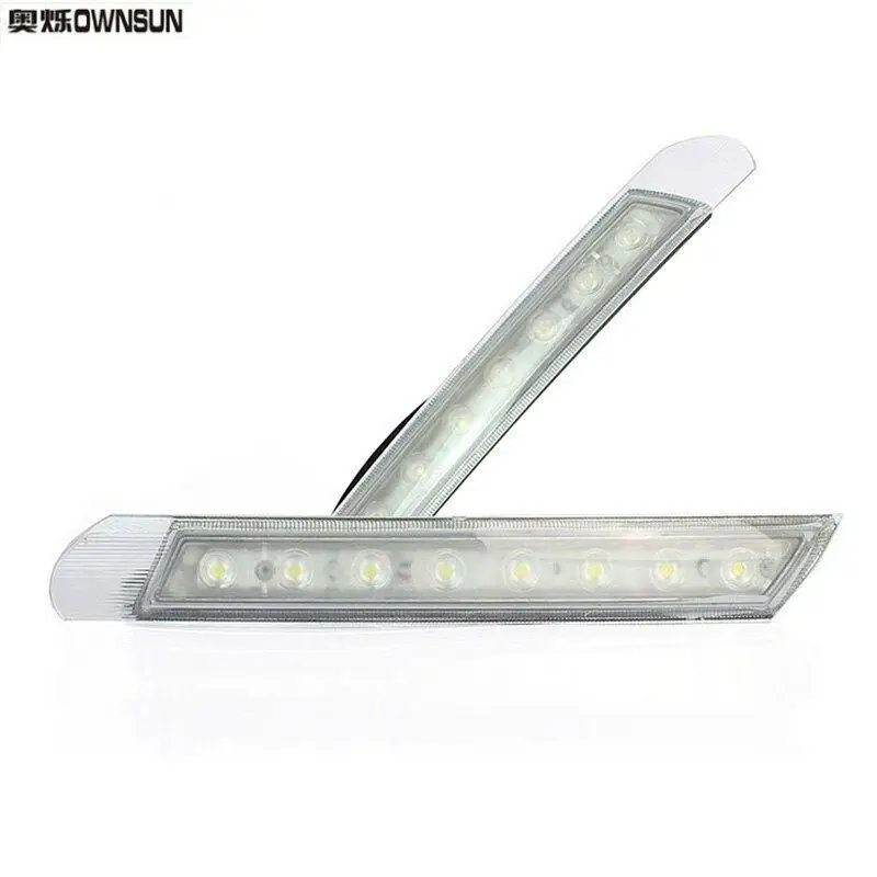 Daytime Running Lights LED DRL With Black Fog Light Cover For VW Jetta 2013 
Daytime Running Lights LED DRL With Black Fog Light Cover For VW Jetta 2013