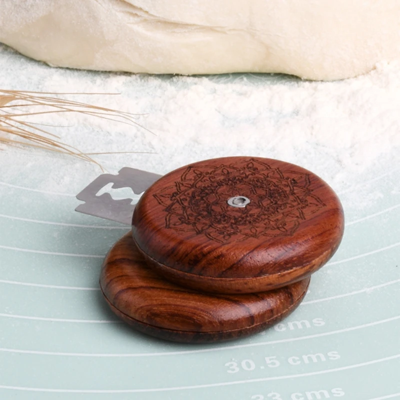 Деревянный нож для хлеба бритва резак с сумкой хранения круглый хлеб лезвие