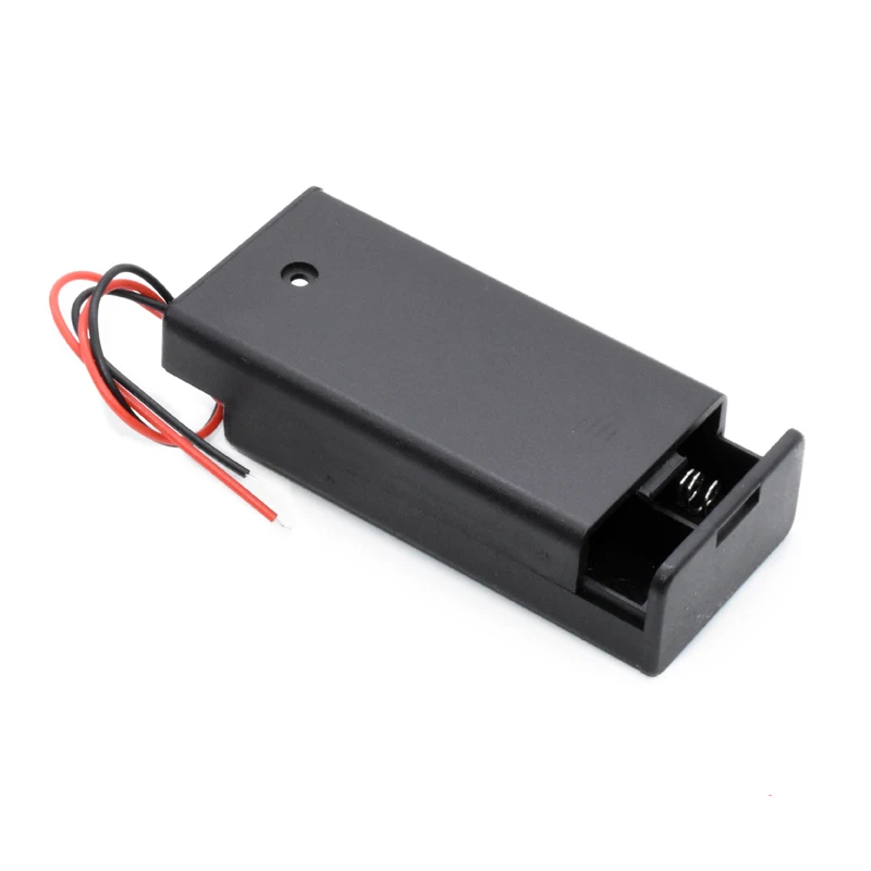 2 x 1.5V AA Batteries Storage Box Case 2 Slots DIY 2A AA 3V Battery Black Plastic Clip Holder Cover With Wire Leads
2 x 1.5V AA Batteries Storage Box Case 2 Slots DIY 2A AA 3V Battery Black Plastic Clip Holder Cover With Wire Leads