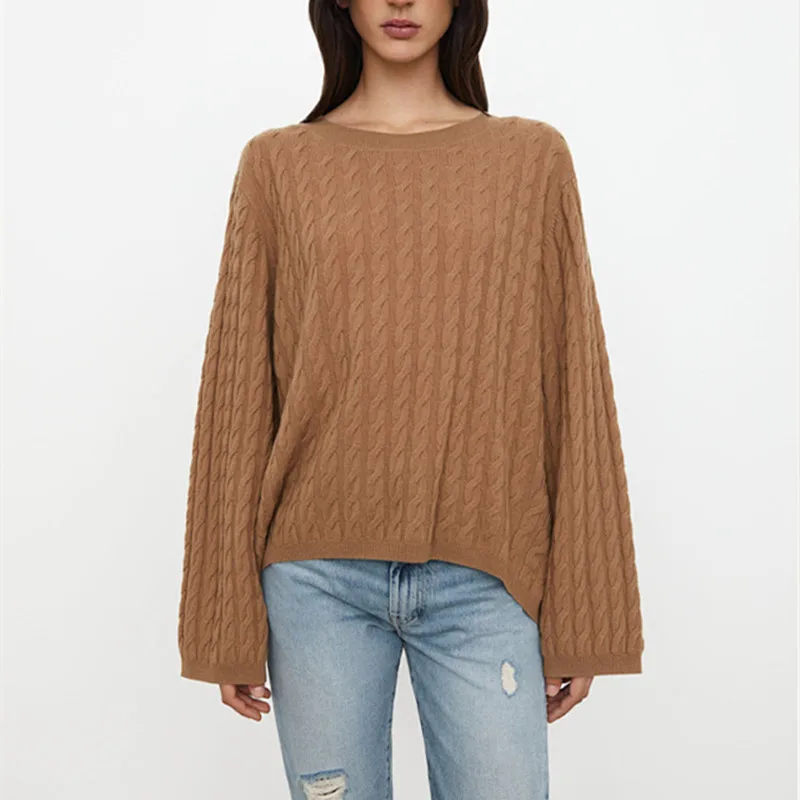 2021 Autumn Women O-Neck Sweaters Pull Twisted Design All-Match Fashion Long Sleeve Casual Ladies Knit Pullovers 4 Colors
2021 Autumn Women O-Neck Sweaters Pull Twisted Design All-Match Fashion Long Sleeve Casual Ladies Knit Pullovers 4 Colors