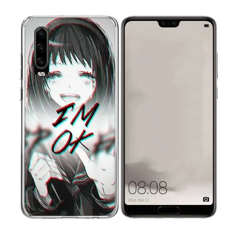 Мягкий силиконовый чехол Sugoi Senpai Anime Waifu для Huawei P40 P30 P20 P10 lite Mate 10 20 Pro телефона |