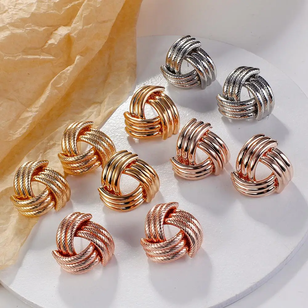 Lifefontier Vintage Metal Twisted Stud Earrings For Women Charm Statement Whirlpool Tennis Knot Earrings Statement Jewelry Gift
Lifefontier Vintage Metal Twisted Stud Earrings For Women Charm Statement Whirlpool Tennis Knot Earrings Statement Jewelry Gift