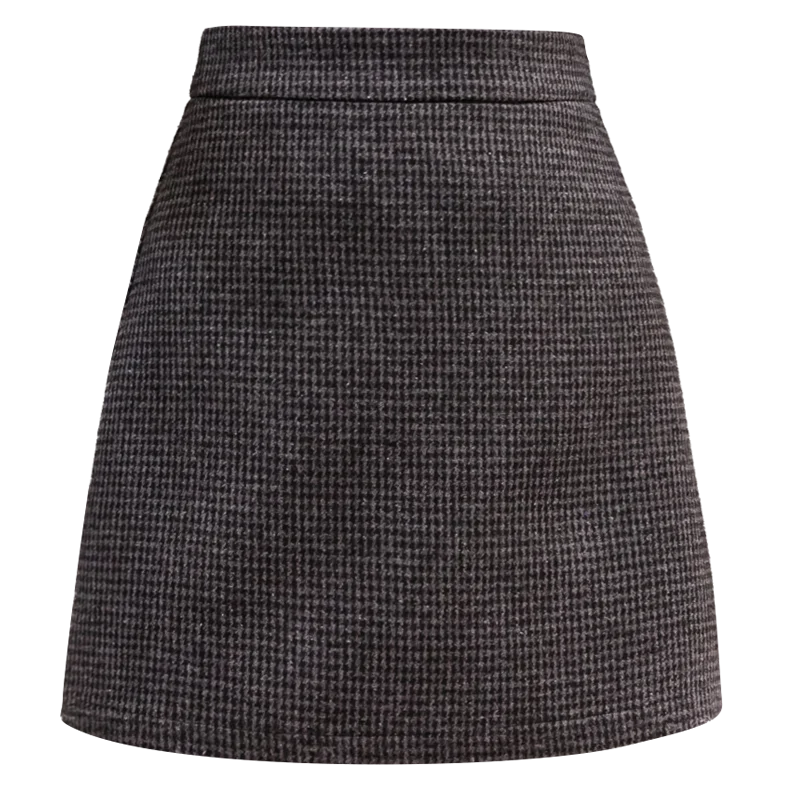 New Fashion Plaid A-Line Mini Skirt Women Autumn Winter High Waist Woolen Skirt Female Casual All-match Basic Short Skirt
New Fashion Plaid A-Line Mini Skirt Women Autumn Winter High Waist Woolen Skirt Female Casual All-match Basic Short Skirt