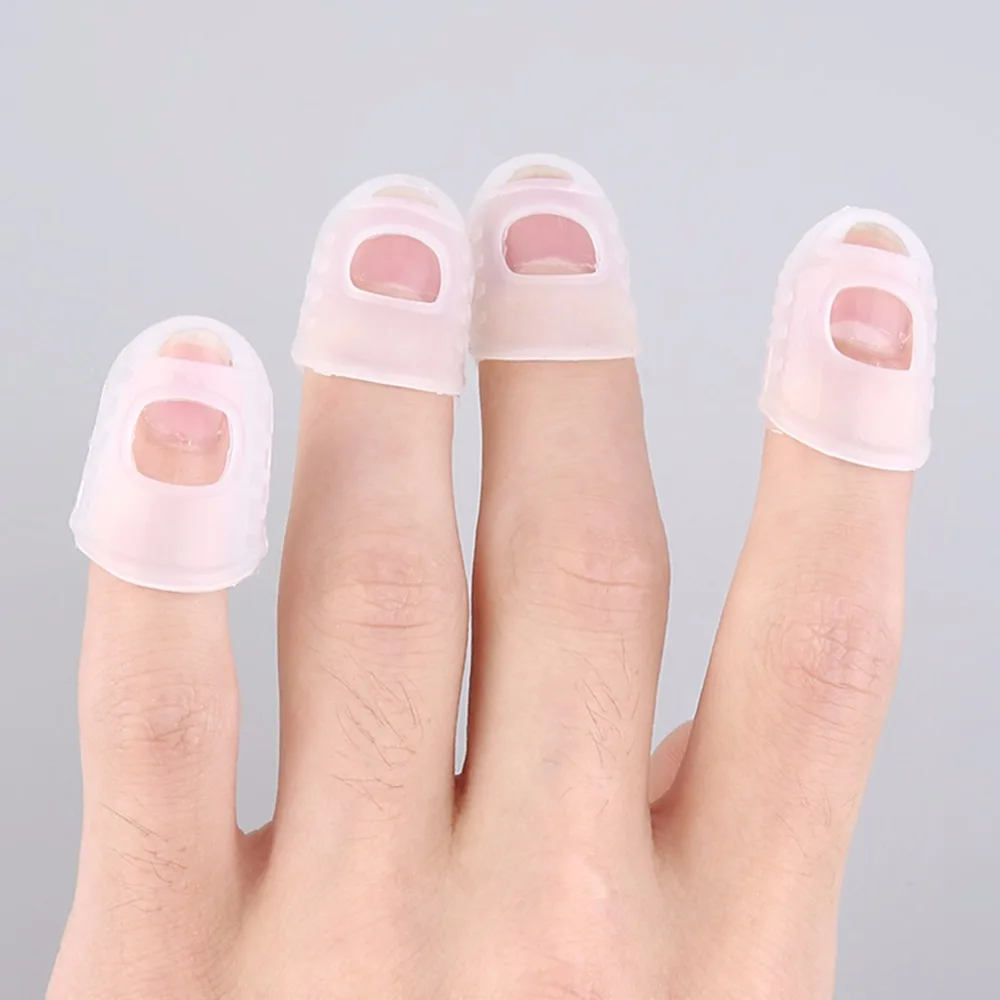4pcs Silicone Guitar Fingertip Protectors Reusable Anti-slip Finger Guards Guitar Accessories For Ukulele Guitar Players
4pcs Silicone Guitar Fingertip Protectors Reusable Anti-slip Finger Guards Guitar Accessories For Ukulele Guitar Players