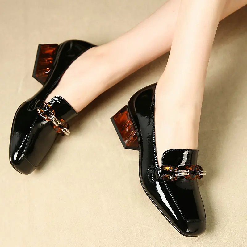 Fashion Women Pumps Spring Summer Chain High Heels Party Shoes Woman Genuine Leather Female Brand Prom Shoes Loafers
Fashion Women Pumps Spring Summer Chain High Heels Party Shoes Woman Genuine Leather Female Brand Prom Shoes Loafers