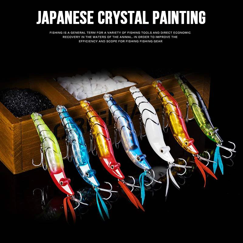 Cat Claw 3D Eyes Shrimp Hard Lure Plastic Artificial Squid Simulation Bait Turluttes Pour Calamars 80mm 15g 101SG Durable Tackle
Cat Claw 3D Eyes Shrimp Hard Lure Plastic Artificial Squid Simulation Bait Turluttes Pour Calamars 80mm 15g 101SG Durable Tackle