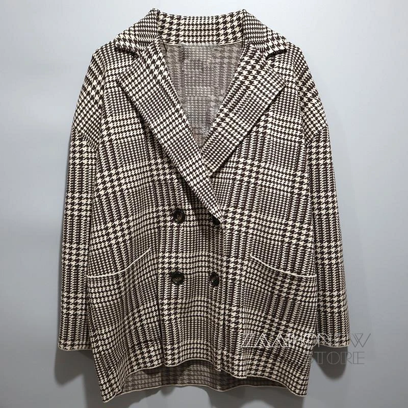 ZAAHONEW New Autumn Winter Women Vintage Plaid Blazer Jacket Casual Button Suit Coat Office Ladies Outwear Female
ZAAHONEW New Autumn Winter Women Vintage Plaid Blazer Jacket Casual Button Suit Coat Office Ladies Outwear Female