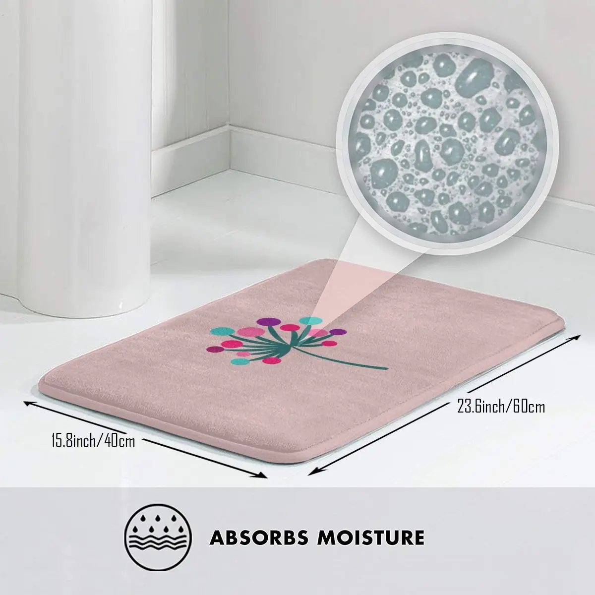 Bath Mat Dandelion Polyester Rug Carpet Doormat Non-slip Absorbent Entrance Living Room Home Bathroom Hallway Porch
Bath Mat Dandelion Polyester Rug Carpet Doormat Non-slip Absorbent Entrance Living Room Home Bathroom Hallway Porch