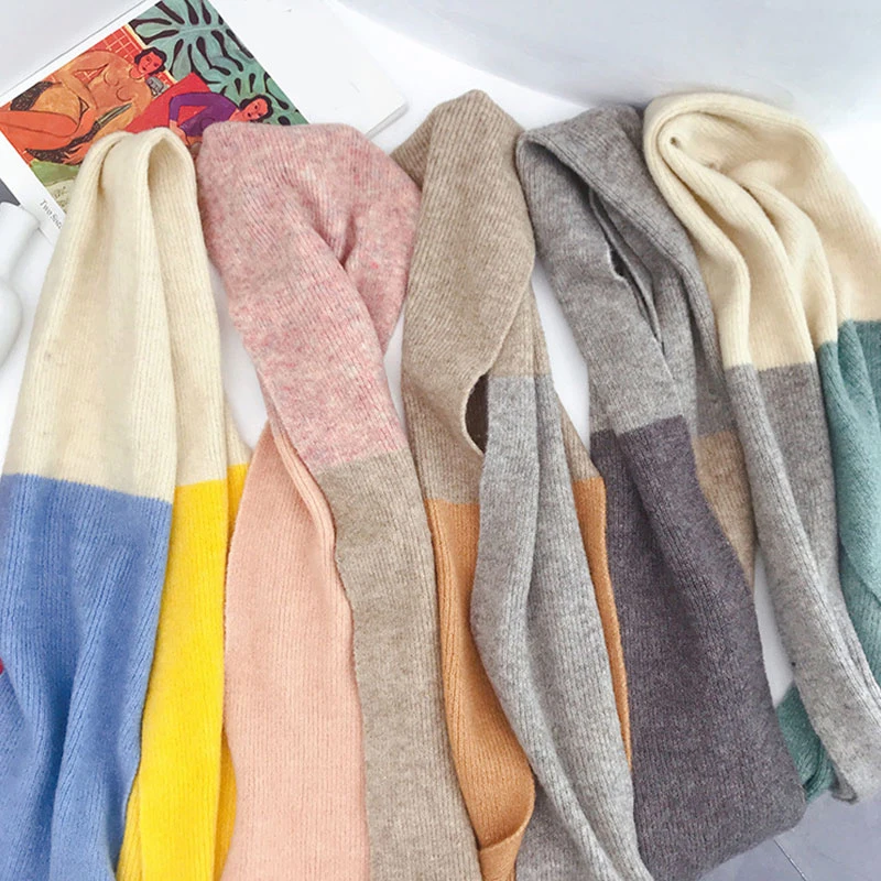 Retro Double Side Scarves Thick Warm Shawls Wraps Splicing Color Knitted Scarf Winter Neck Scarves Sweet Casual Soft Long Shawl
Retro Double Side Scarves Thick Warm Shawls Wraps Splicing Color Knitted Scarf Winter Neck Scarves Sweet Casual Soft Long Shawl