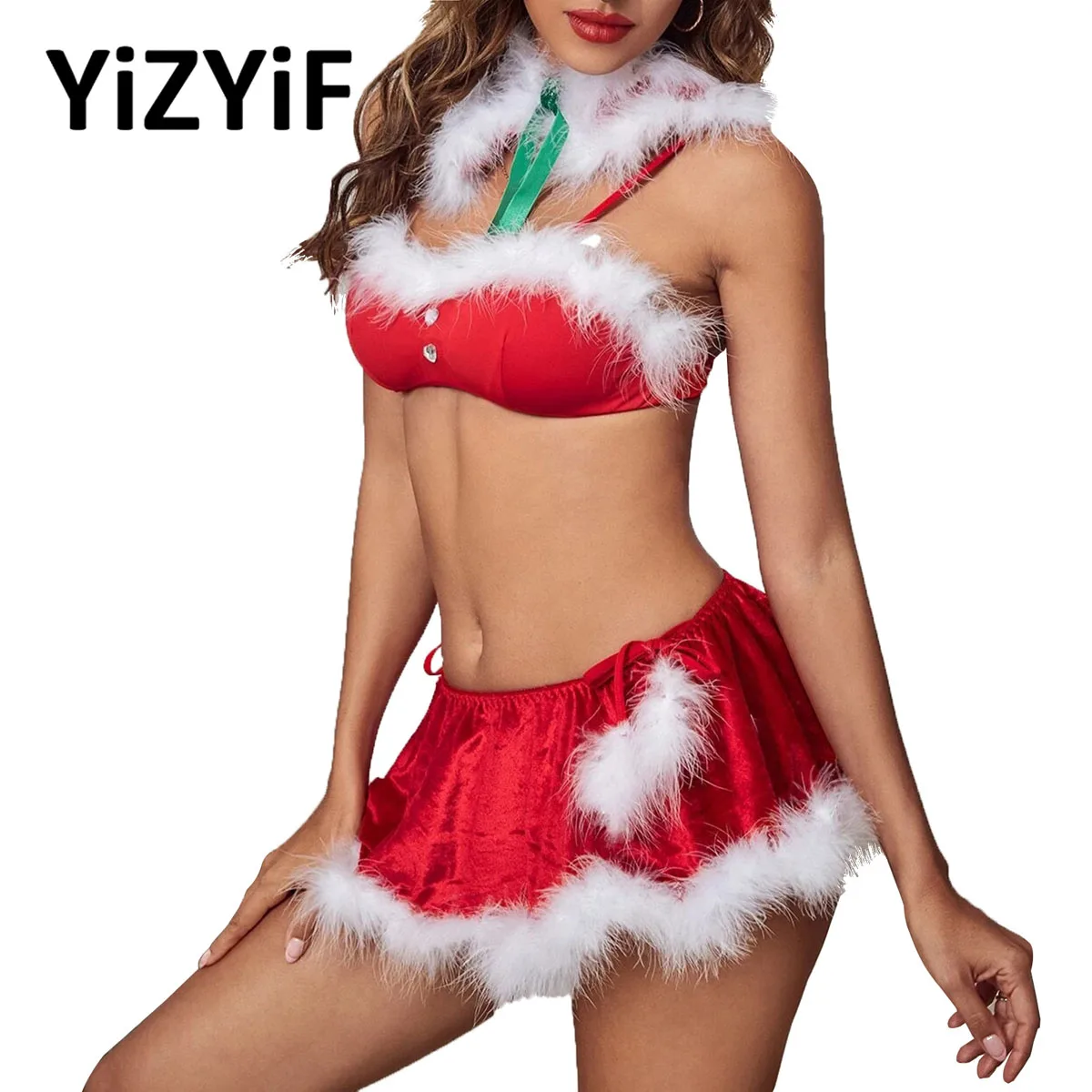 Женский летний костюм с экзотическим Санта-Клаусом, красные кроп-топы с капюшоном и мини-юбка, наряды, боди, одежда для сна
Женский летний костюм с экзотическим Санта-Клаусом, красные кроп-топы с капюшоном и мини-юбка, наряды, боди, одежда для сна