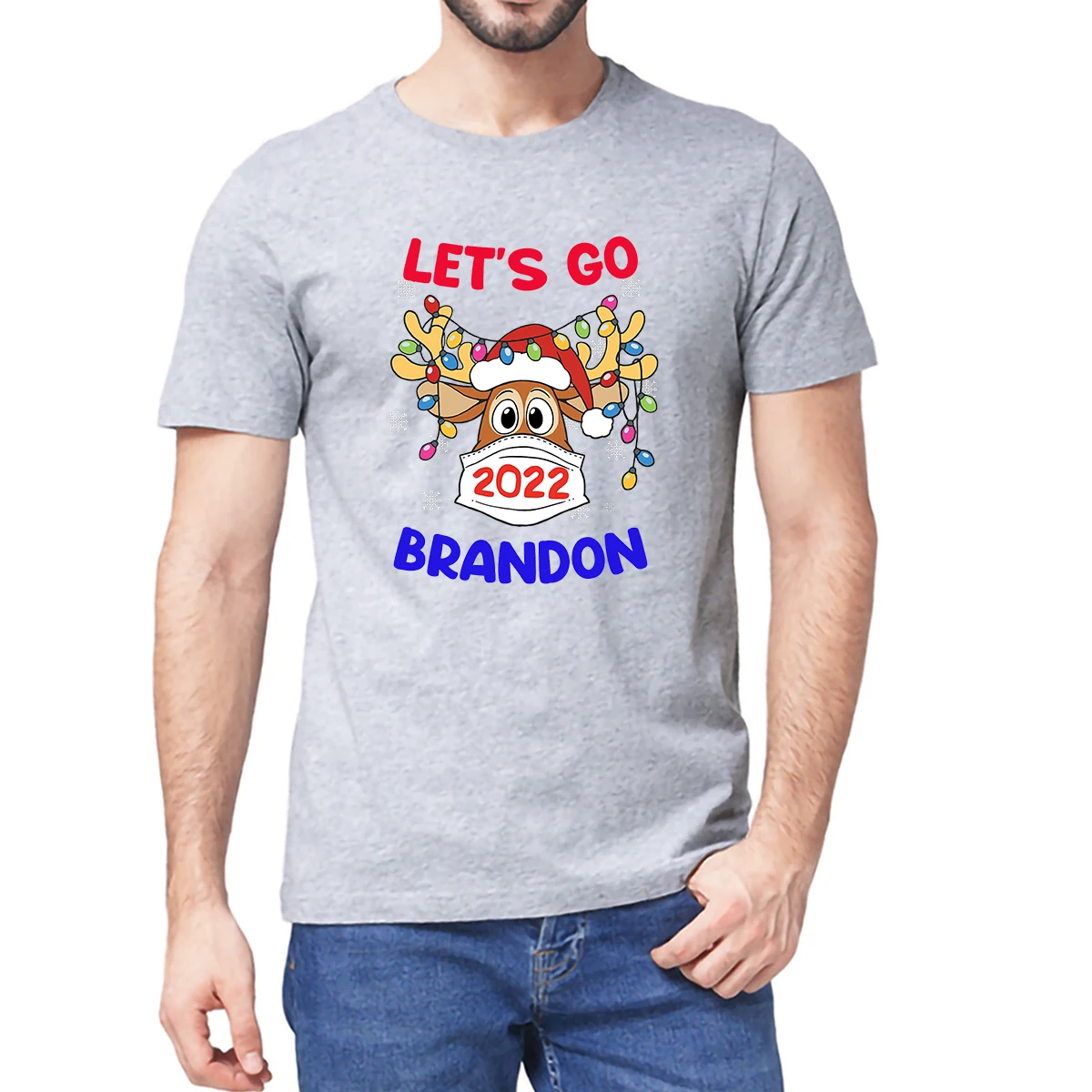 Let’s Go Brandon Tee Conservative Anti Liberal Christmas Gift Funny Reindeer Design Unisex 100% Cotton Men's Novelty T-Shirt 
Let’s Go Brandon Tee Conservative Anti Liberal Christmas Gift Funny Reindeer Design Unisex 100% Cotton Men's Novelty T-Shirt
