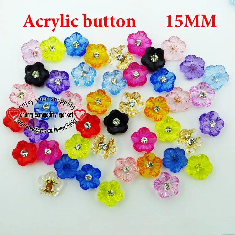 40PCS 15MM Flowers Button Sewing Decorative ACRYLIC Dyed Plastic Buttons Coat Sewing Clothes Accessories A-021-1
40PCS 15MM Flowers Button Sewing Decorative ACRYLIC Dyed Plastic Buttons Coat Sewing Clothes Accessories A-021-1
