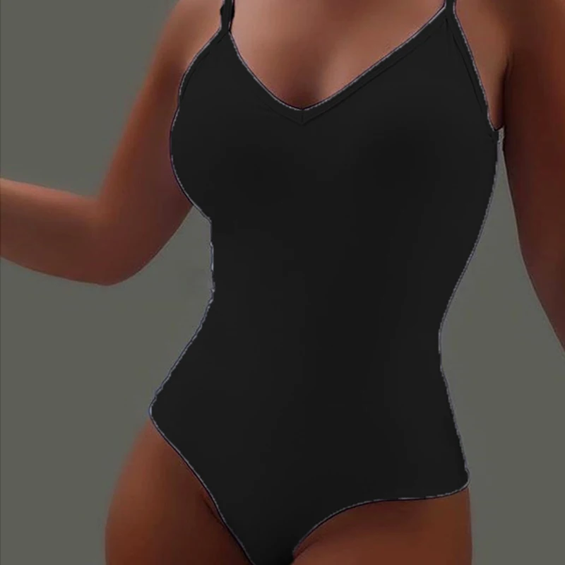 Casual Sleeveless V-neck Plus Size Jumpsuit Women Solid Color Sexy Lingerie Bodysuit Simple Ladies Bodycon Rompers 2021 Summer
Casual Sleeveless V-neck Plus Size Jumpsuit Women Solid Color Sexy Lingerie Bodysuit Simple Ladies Bodycon Rompers 2021 Summer