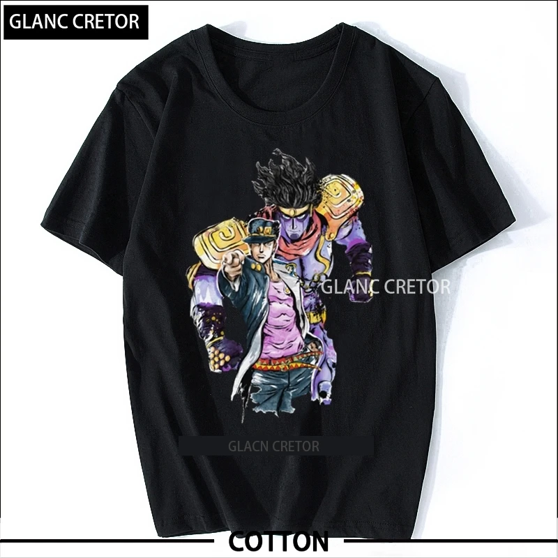 Cool Jojo Bizarre Adventure T Shirt For Men Short Sleeved Jotaro Kujo Manga Graphic Tshirt Cotton Regular Fit Casual Tee
Cool Jojo Bizarre Adventure T Shirt For Men Short Sleeved Jotaro Kujo Manga Graphic Tshirt Cotton Regular Fit Casual Tee