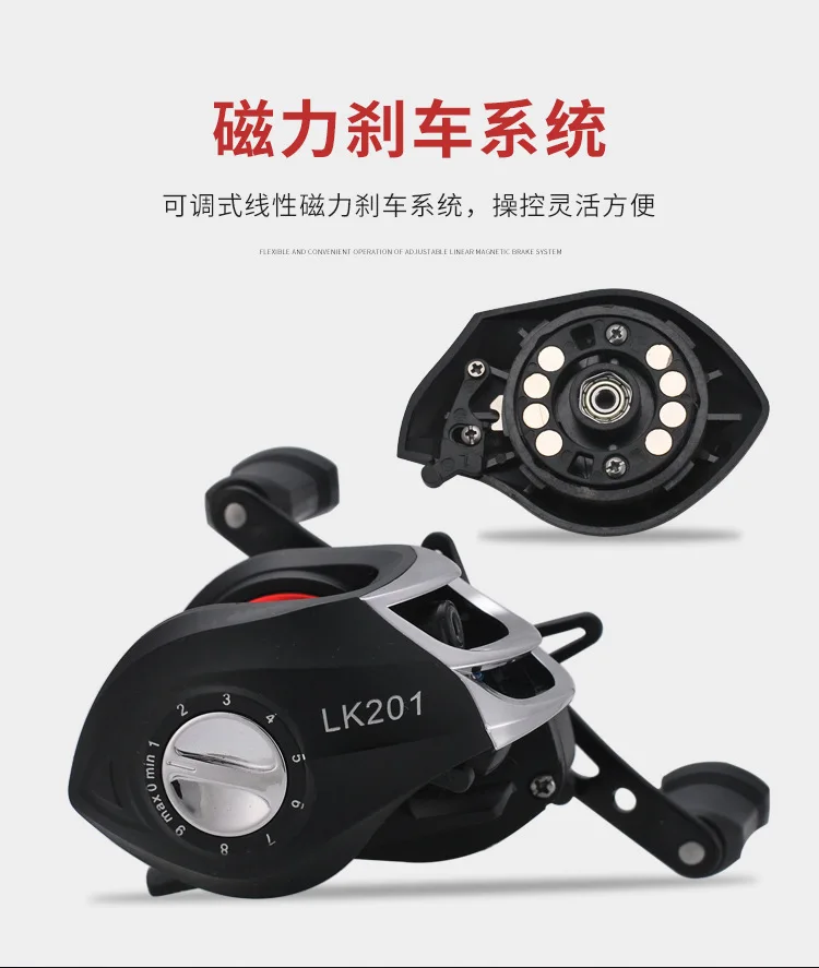 Baitcasting Reel 7.2:1 High Speed Fishing Reel Reinforced Reel Drag Reel Carp Drag Reel Fishing 8KG Max Drag
Baitcasting Reel 7.2:1 High Speed Fishing Reel Reinforced Reel Drag Reel Carp Drag Reel Fishing 8KG Max Drag