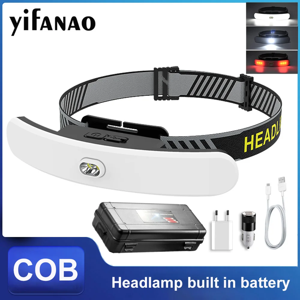 Налобный фонарь высокой мощности с COB матрицей, уличсветильник фонарь с USB-зарядкой для рыбалки, красный свет для ходовой огни со встроенным аккумулятором
Налобный фонарь высокой мощности с COB матрицей, уличсветильник фонарь с USB-зарядкой для рыбалки, красный свет для ходовой огни со встроенным аккумулятором
